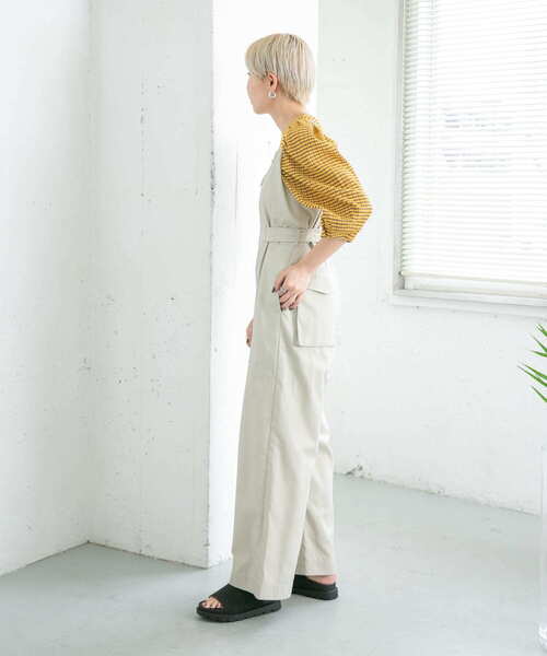 KBF（ケイビーエフ）の「ギンガムタックスリーブプルオーバー（シャツ/ブラウス・レディース・ホワイト系その他/イエロー系その他/グリーン系その他・ONE）」の19枚目の写真