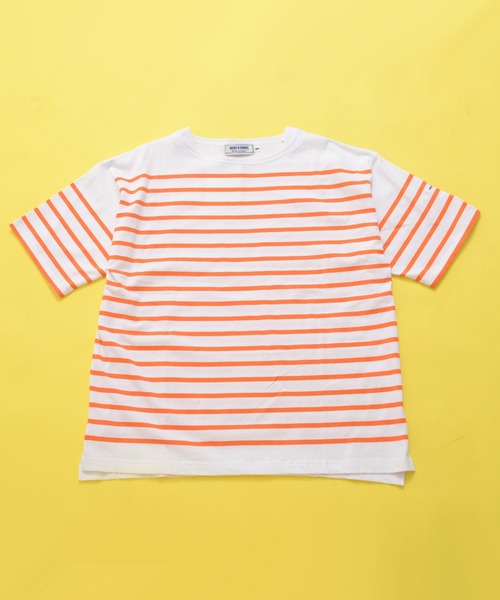MONT KEMMEL（モンケメル）の「MONT KEMMEL モンケメル BASQUE SHIRTS SHORT SLEEVE バスクシャツ/ボートネック パネルボーダー Tシャツ（Tシャツ/カットソー・レディース・グリーン/ホワイト×ブルー/ホワイト×ブラック/ブラック×ホワイト/ホワイト系その他/ホワイト系その他2・38/36）」の4枚目の写真