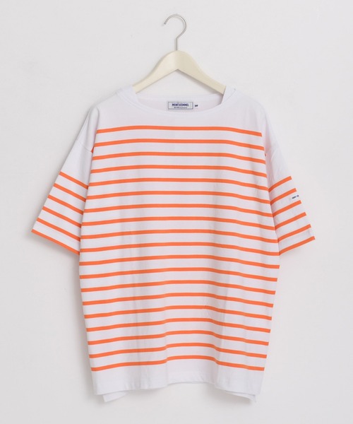 MONT KEMMEL（モンケメル）の「MONT KEMMEL モンケメル BASQUE SHIRTS SHORT SLEEVE バスクシャツ/ボートネック パネルボーダー Tシャツ（Tシャツ/カットソー・レディース・グリーン/ホワイト×ブルー/ホワイト×ブラック/ブラック×ホワイト/ホワイト系その他/ホワイト系その他2・38/36）」の21枚目の写真