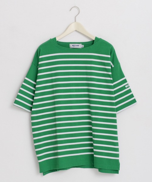 MONT KEMMEL（モンケメル）の「MONT KEMMEL モンケメル BASQUE SHIRTS SHORT SLEEVE バスクシャツ/ボートネック パネルボーダー Tシャツ（Tシャツ/カットソー・レディース・グリーン/ホワイト×ブルー/ホワイト×ブラック/ブラック×ホワイト/ホワイト系その他/ホワイト系その他2・38/36）」の17枚目の写真