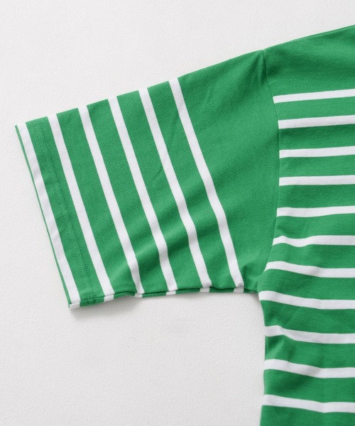 MONT KEMMEL（モンケメル）の「MONT KEMMEL モンケメル BASQUE SHIRTS SHORT SLEEVE バスクシャツ/ボートネック パネルボーダー Tシャツ（Tシャツ/カットソー・レディース・グリーン/ホワイト×ブルー/ホワイト×ブラック/ブラック×ホワイト/ホワイト系その他/ホワイト系その他2・38/36）」の14枚目の写真