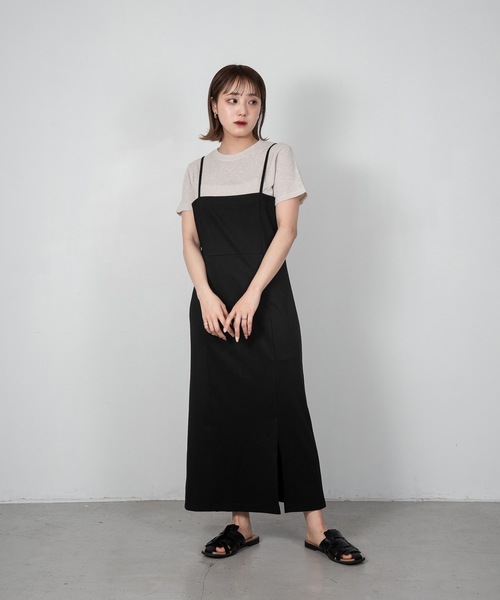 Amiur（エミレ）の「useful stretch fit tops（Tシャツ/カットソー・レディース・ブラウン系その他/ベージュ/ブラック・FREE）」の12枚目の写真