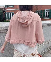 ピンクハウス　ソフトデニム素材のフード付きジャケット‼︎今からの季節の必需品‼︎ ピンクハウス ソフトデニム素材のフード付きジャケット‼︎今から