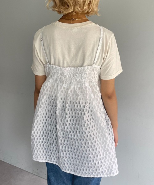 CIAOPANIC（チャオパニック）の「シアージャガードキャミ（キャミソール・レディース・ブルー/ブラック/ホワイト・FREE）」の19枚目の写真