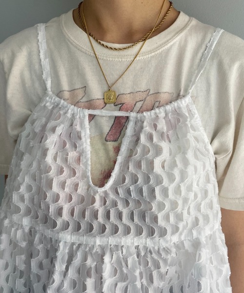 CIAOPANIC（チャオパニック）の「シアージャガードキャミ（キャミソール・レディース・ブルー/ブラック/ホワイト・FREE）」の21枚目の写真