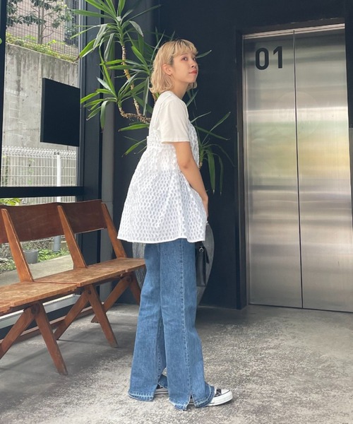 CIAOPANIC（チャオパニック）の「シアージャガードキャミ（キャミソール・レディース・ブルー/ブラック/ホワイト・FREE）」の5枚目の写真