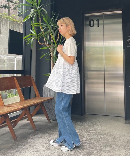 CIAOPANIC（チャオパニック）の「シアージャガードキャミ（キャミソール・レディース・ブルー/ブラック/ホワイト・FREE）」の6枚目の写真