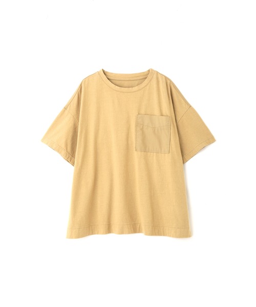 human woman(ヒューマンウーマン)の「◆天竺カットソー(Tシャツ/カットソー・レディース・ネイビー/ベージュ・MEDIUM)」の15枚目の写真