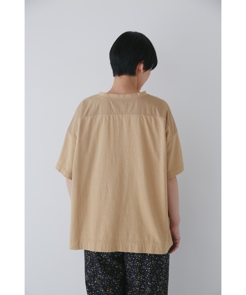 human woman(ヒューマンウーマン)の「◆天竺カットソー(Tシャツ/カットソー・レディース・ネイビー/ベージュ・MEDIUM)」の14枚目の写真