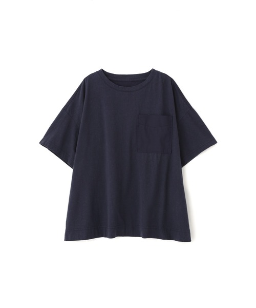 human woman(ヒューマンウーマン)の「◆天竺カットソー(Tシャツ/カットソー・レディース・ネイビー/ベージュ・MEDIUM)」の13枚目の写真