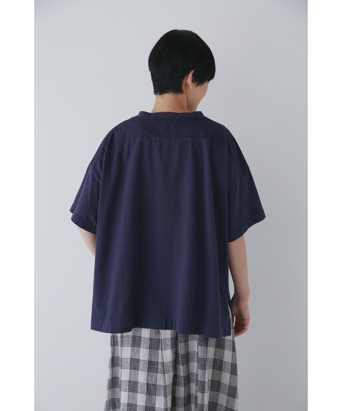 human woman(ヒューマンウーマン)の「◆天竺カットソー(Tシャツ/カットソー・レディース・ネイビー/ベージュ・MEDIUM)」の17枚目の写真