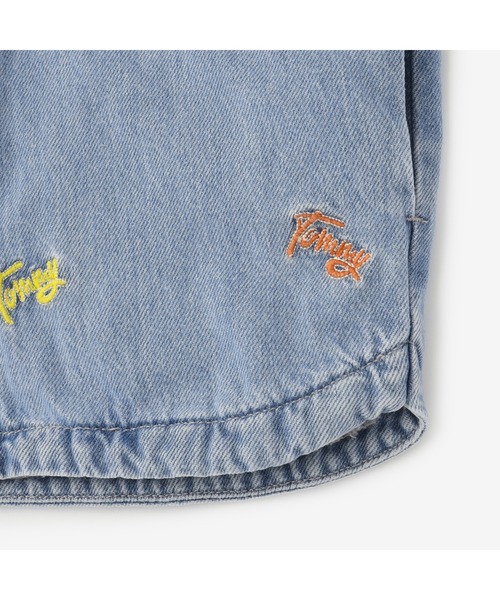 TOMMY HILFIGER(トミーヒルフィガー)の「GIRLS クリッターオーバーシャツ(デニムジャケット・キッズ・ブルー・100cm/110cm/120cm/90cm)」の5枚目の写真