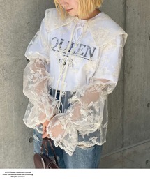 CIAOPANIC | ビッグカラーレース刺繍ブラウス(シャツ/ブラウス)