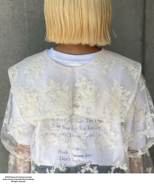 CIAOPANIC（チャオパニック）の「ビッグカラーレース刺繍