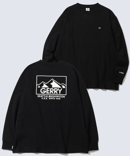 GERRY（ジェリー）の「【GERRY/ジェリー】ヘビーウェイト ワンポイント刺繍＋バックプリントロングスリーブTシャツ（Tシャツ/カットソー・メンズ・ホワイト/ブラック/アッシュグレー・M/L/LL）」の3枚目の写真