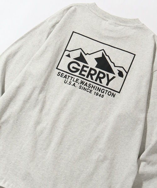 GERRY（ジェリー）の「【GERRY/ジェリー】ヘビーウェイト ワンポイント刺繍＋バックプリントロングスリーブTシャツ（Tシャツ/カットソー・メンズ・ホワイト/ブラック/アッシュグレー・M/L/LL）」の18枚目の写真