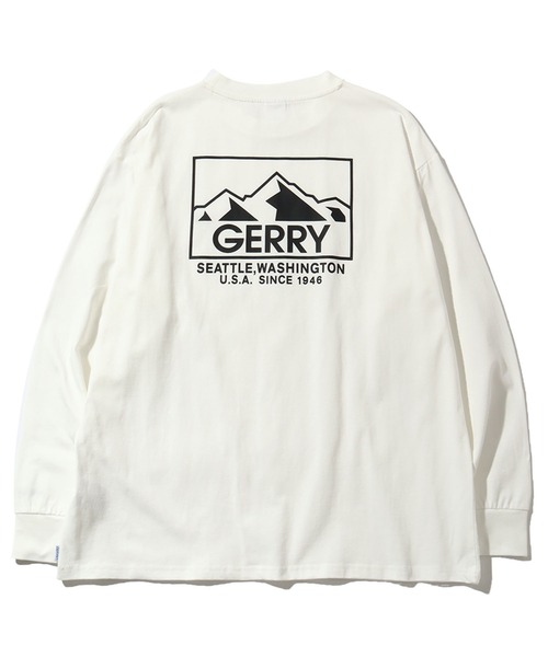 GERRY（ジェリー）の「【GERRY/ジェリー】ヘビーウェイト ワンポイント刺繍＋バックプリントロングスリーブTシャツ（Tシャツ/カットソー・メンズ・ホワイト/ブラック/アッシュグレー・M/L/LL）」の21枚目の写真