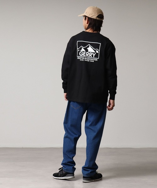 GERRY（ジェリー）の「【GERRY/ジェリー】ヘビーウェイト ワンポイント刺繍＋バックプリントロングスリーブTシャツ（Tシャツ/カットソー・メンズ・ホワイト/ブラック/アッシュグレー・M/L/LL）」の7枚目の写真
