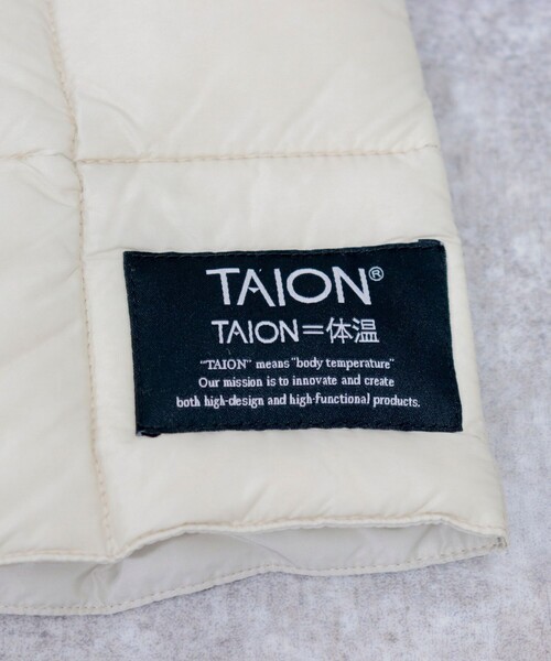 TAION（タイオン）の「【TAION/タイオン】【FREDY別注】ベーシックダウンマフラー（マフラー・レディース・ブラック/ベージュ/ネイビー/グレー/サックスブルー/アイボリー・FREE）」の11枚目の写真