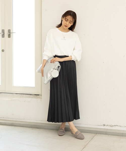 GLOBAL WORK（グローバルワーク）の「ヘビロッTEEプリント長袖/ 906272（Tシャツ/カットソー・レディース・ホワイト系その他3/ホワイト系その他4/ホワイト系その他5/ホワイト系その他7/グレー系その他/ベージュ系その他・MEDIUM/LARGE）」の14枚目の写真