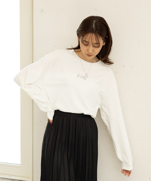 GLOBAL WORK（グローバルワーク）の「ヘビロッTEEプリント長袖/ 906272（Tシャツ/カットソー・レディース・ホワイト系その他3/ホワイト系その他4/ホワイト系その他5/ホワイト系その他7/グレー系その他/ベージュ系その他・MEDIUM/LARGE）」の20枚目の写真