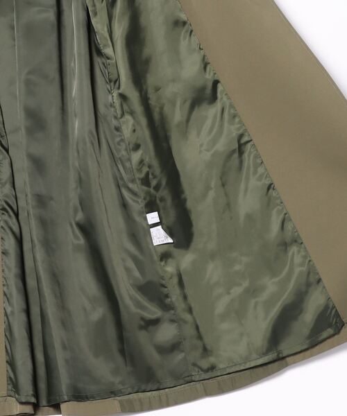 Three Four Time(スリーフォータイム)の「MA-1ドッキングトレンチコート(トレンチコート・レディース・カーキ/キャメル・FREE)」の4枚目の写真