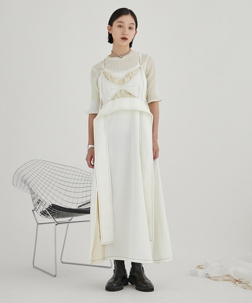 PUBLIC TOKYO（パブリックトウキョウ）の「シアーインターシャニット/プルオーバー（ニット/セーター・レディース・アイボリー/その他2・FREE）」の9枚目の写真