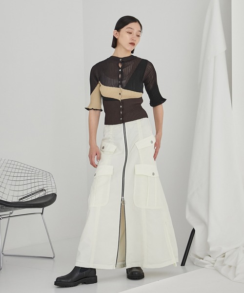 PUBLIC TOKYO（パブリックトウキョウ）の「シアーインターシャニット/プルオーバー（ニット/セーター・レディース・アイボリー/その他2・FREE）」の17枚目の写真