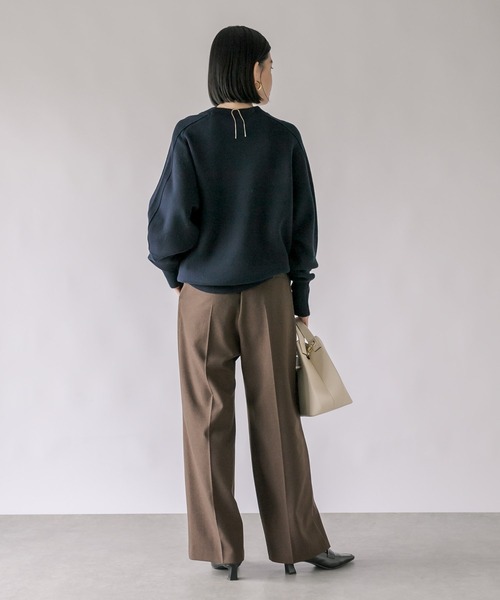 RIVE DROITE(リヴドロワ)の「2サイズ展開/ベルト付きセミワイドパンツ(その他パンツ・レディース・ベージュ/ダークブラウン/チャコールグレー・38/36)」の21枚目の写真