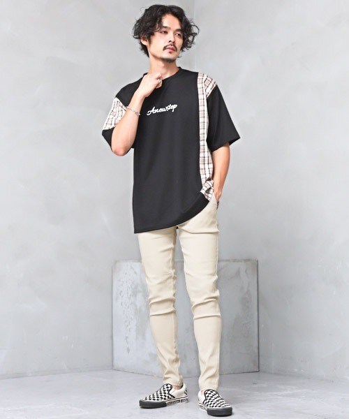 LUXSTYLE(ラグスタイル)の「イージースキニーパンツ(チノパンツ・メンズ・グレー系その他/グレー/ベージュ/ブルー系その他/ブラック・M/L/XL)」の9枚目の写真
