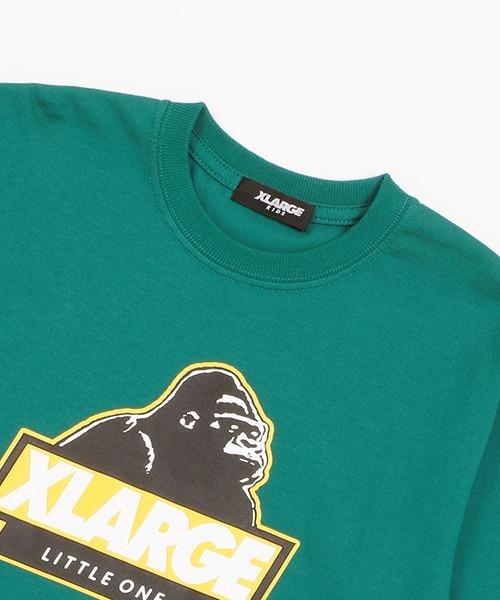 XLARGE KIDS（エクストララージキッズ）の「スランテッドゴリラ長袖Ｔシャツ（Tシャツ/カットソー・キッズ・ホワイト/グリーン/パープル/ブラック・80ｃｍ/90cm/100cm/110cm/120cm/130cm/140cm）」の6枚目の写真