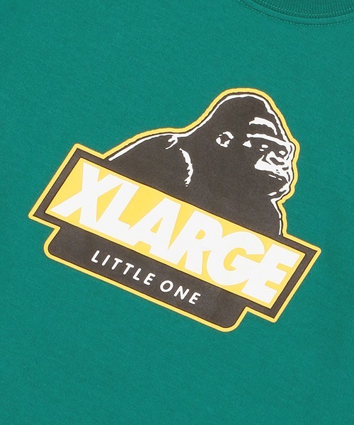 XLARGE KIDS（エクストララージキッズ）の「スランテッドゴリラ長袖Ｔシャツ（Tシャツ/カットソー・キッズ・ホワイト/グリーン/パープル/ブラック・80ｃｍ/90cm/100cm/110cm/120cm/130cm/140cm）」の7枚目の写真