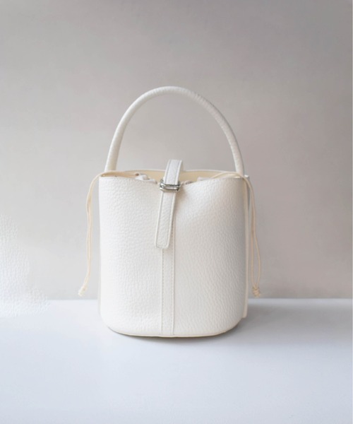 PICCIN（ピッチン）の「スカーフ付きワンハンドルバケツバッグ（ハンドバッグ・レディース・オフホワイト/ブラック・FREE）」の12枚目の写真
