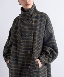 SWEET掲載商品!【SETUP7】フライヨークスタンドカラーハイネックコート CL elegance Coat