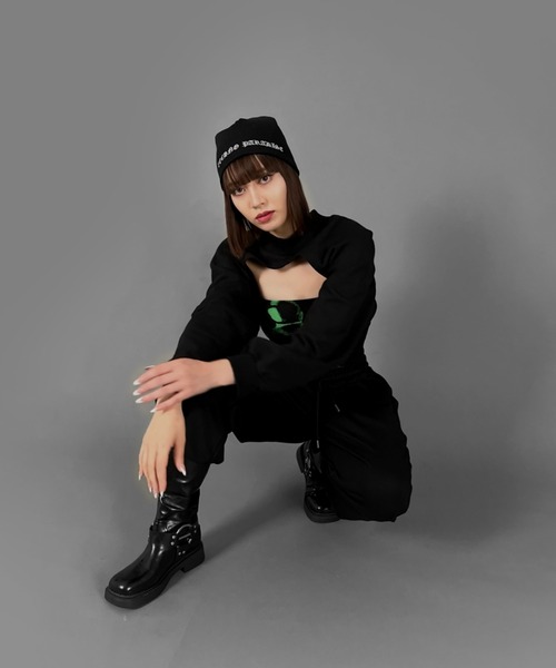 jiasecond.(ジアセカンド)の「【jiasecond.】タイダイ柄ベアトップ / トップス カットソー ベアトップ チューブトップ タイダイ グリーン ブラック ZOZOTOWN限定(チューブトップ・レディース・ブラック・FREE)」の14枚目の写真