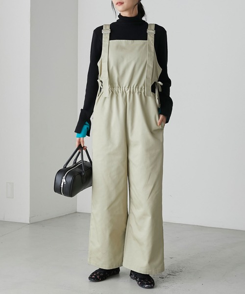 forksy.（フォルクシー）の「【forksy.】ウエストカットアウトシャーリングサロペット（サロペット/オーバーオール・レディース・グレイッシュベージュ/チャコール・FREE）」の17枚目の写真