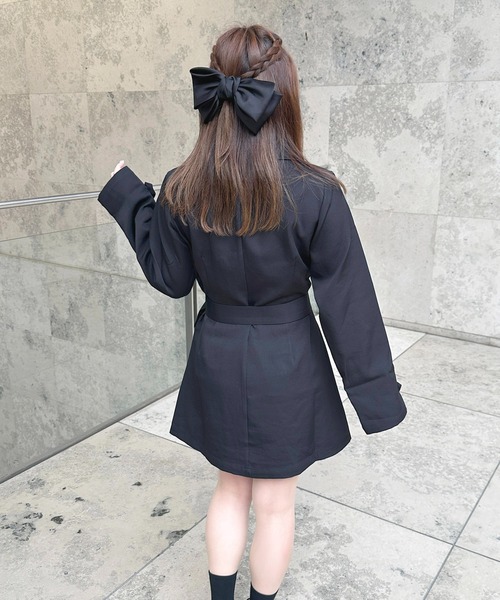 セール】ショートトレンチコートデザインワンピース【ZOZOTOWN限定