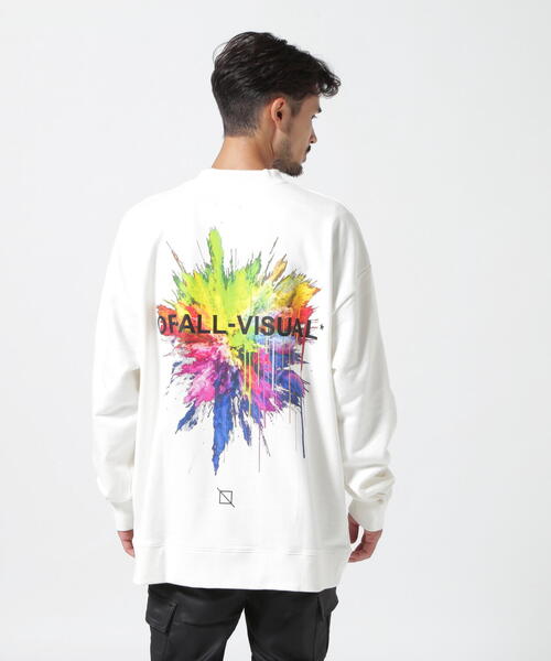 A4A（エーフォーエー）の「【WEB&DEPOT限定】/A4A/エーフォーエー/PAINT SWEAT CREWNECK（スウェット・メンズ・ホワイト/ブラック・M/L）」の2枚目の写真