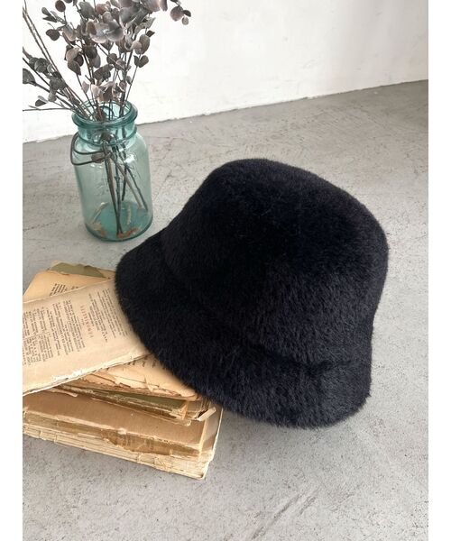 Ungrid（アングリッド）の「フェザーヤーンデザインバケットハット（ハット・レディース・ブラウン/ブラック/ヘザーグレー・FREE）」の10枚目の写真