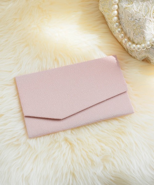 utatane（ウタタネ）の「ふくさ utatane ちりめん金封袱紗（和装小物・レディース・ベージュ/ブラック/パープル/ラベンダー/ブラウン/グレー/グリーン/ピンク・FREE）」の8枚目の写真