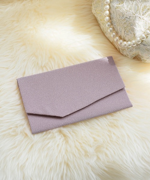 utatane（ウタタネ）の「ふくさ utatane ちりめん金封袱紗（和装小物・レディース・ベージュ/ブラック/パープル/ラベンダー/ブラウン/グレー/グリーン/ピンク・FREE）」の13枚目の写真
