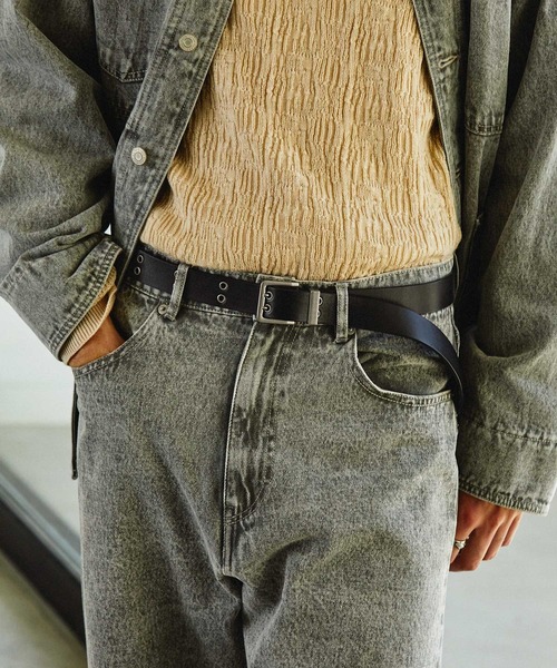 EMMA CLOTHES（エマクローズ）の「レザーアイレットベルト EMMA CLOTHES（ベルト・メンズ・ブラウン/ベージュ/ブラック・FREE）」の19枚目の写真