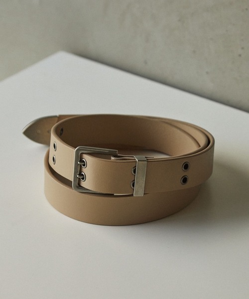 EMMA CLOTHES（エマクローズ）の「レザーアイレットベルト EMMA CLOTHES（ベルト・メンズ・ブラウン/ベージュ/ブラック・FREE）」の5枚目の写真