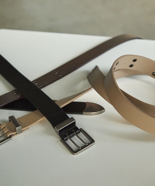 EMMA CLOTHES（エマクローズ）の「レザーアイレットベルト EMMA CLOTHES（ベルト・メンズ・ブラウン/ベージュ/ブラック・FREE）」の16枚目の写真