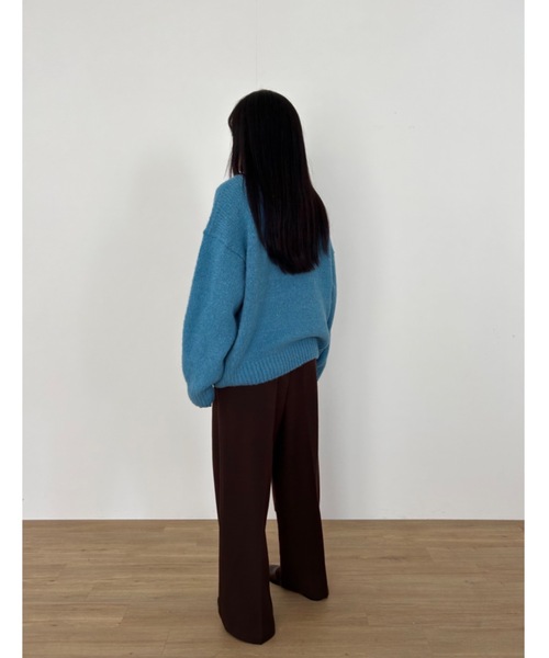 Didot.showroom(ディドット ショールーム)の「ウールブレンド ボリューム マカロンカラー ニット(ニット/セーター・レディース・ブルー/ラベンダー/イエロー/クリーム・FREE)」の17枚目の写真