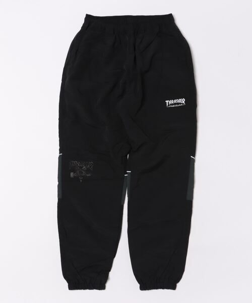 【THRASHER/スラッシャー 】ワッシャーナイロン切り替え トラックパンツ ワイドシルエット スケーター ストリート ナイロンパンツ（その他パンツ）｜THRASHER（スラッシャー）