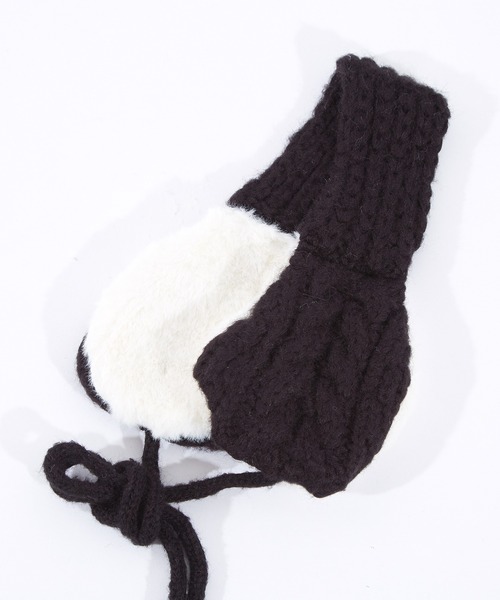 an meets zakka モコモコファーニットイヤーマフ / 耳当て レディース