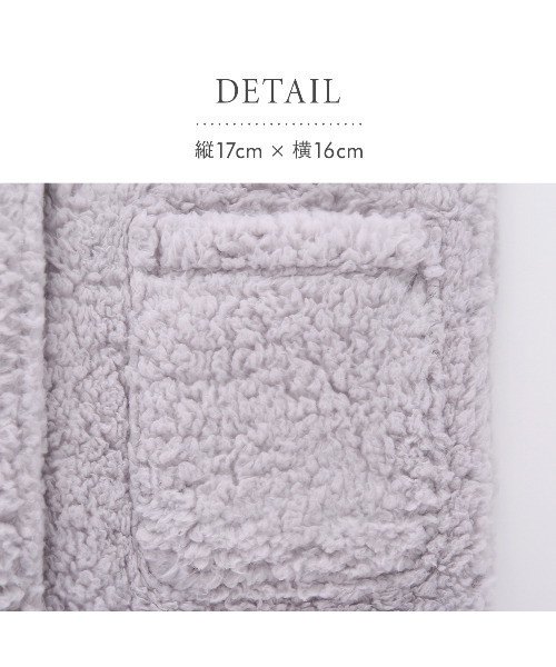 blooming FLORA（ブルーミングフローラ）の「【 もふもふmiffy 着る毛布 】ルームウェア 前開き  あったか 温活 ミッフィー / M L LL（ガウン/バスローブ・レディース・モーブ系/グレー・X-LARGE/LARGE/MEDIUM）」の12枚目の写真