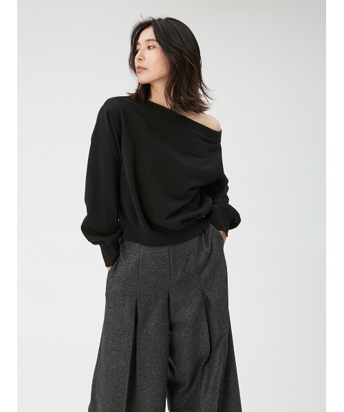 tシャツ オフショルアシメプルオーバー レディース FRAY I.D（フレイアイディー）の「アシメオフショルカットプル