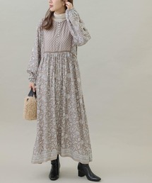 URBAN RESEARCH Sonny Label | MIXプリントヨークワンピース(ワンピース)